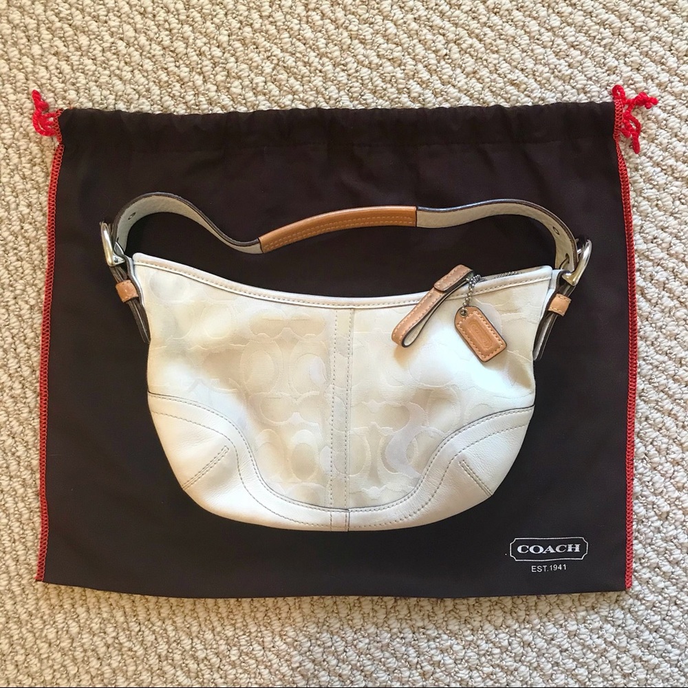 White Coach Signature Handbag